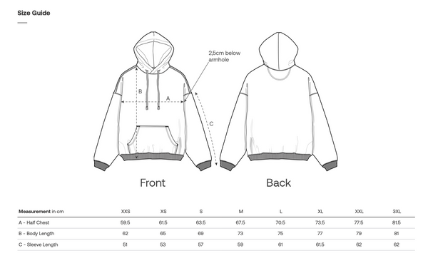 Bente | Organic Oversize Hoodie | Bio-Baumwolle