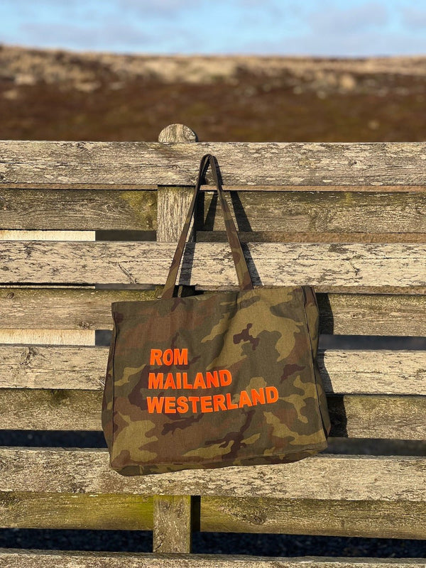 Beach Bag MARE “Rom Mailand Westerland” in camouflage - Sylter - Marken