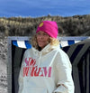 Beanie NOA “barfuss am Strand” Patch gelb - Sylter - Marken