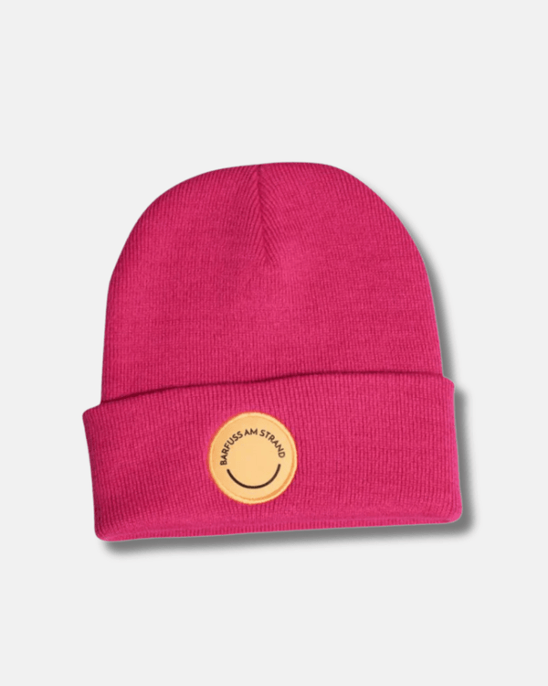 Beanie NOA “barfuss am Strand” Patch gelb - Sylter - Marken