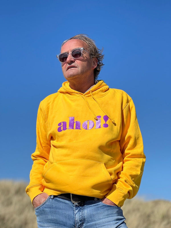 Hoodie LUCA “ahoi!” in spectra yellow (unisex) - Sylter - Marken
