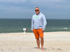 Hoodie LUCA „barfuss am Strand“ in serene blue (unisex) - Sylter - Marken