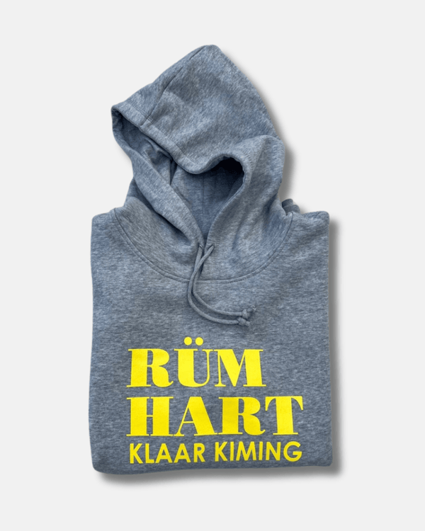 Hoodie LUCA „Rüm Hart Klaar Kiming“ heather grey (unisex) - Sylter - Marken