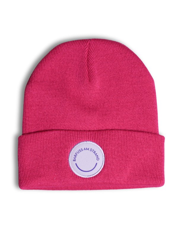 Beanie NOA “barfuss am Strand” Patch grau - Sylter - Marken