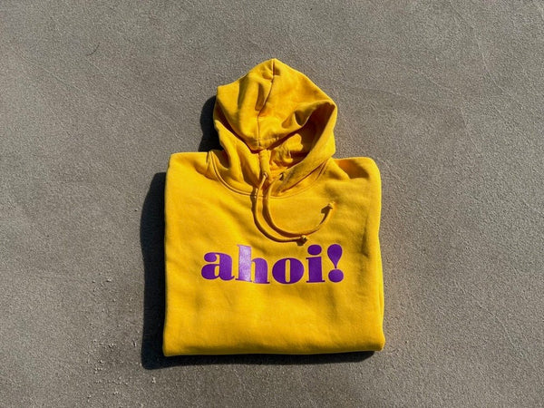 Hoodie LUCA “ahoi!” in spectra yellow (unisex) - Sylter - Marken