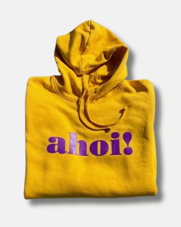 Hoodie LUCA “ahoi!” in spectra yellow (unisex) - Sylter - Marken