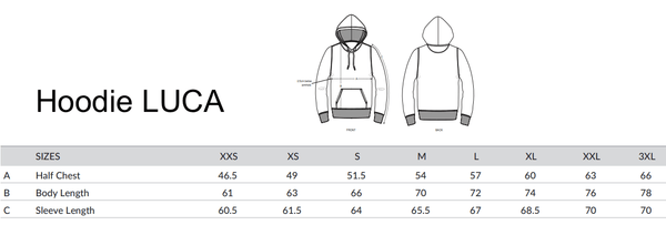 Hoodie LUCA „barfuss am Strand“ in serene blue (unisex) - Sylter - Marken